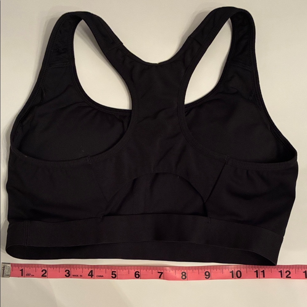 Adidas Women's Black Racerback Sports Bra - Picture 2 of 2
